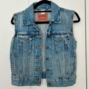 Levi's Blue Denim Vest